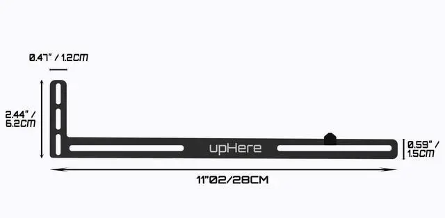Alt view image 2 of 7 - Graphics Card GPU Brace Support Video Card Sag Holder/Holster Bracket, Anodized Aerospace Aluminum, Single or Dual Slot Cards (Black),GL05(not Support 3080 ti)