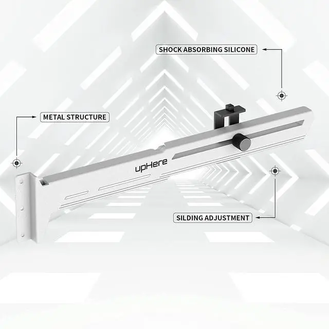 Alt view image 2 of 7 - G276WT White Graphics Card GPU Brace Support Video Card Sag Holder/Holster Bracket,Adjustable Length and Height Support,G276WT