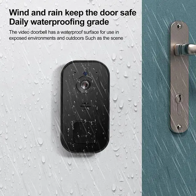 Alt view image 3 of 7 - Wireless Video Doorbell Camera, Human Detection, Night Vision, Cloud Storage, Home Real Time Alarm, 2K HD, Easy Installation