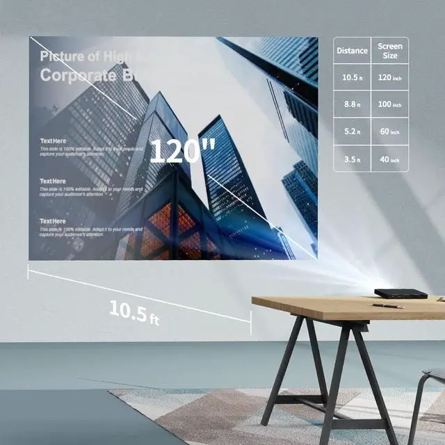 Alt view image 6 of 7 - WEMAX Go Advanced Portable Laser Projector, 1080p Mini Projector, 4K Support, Smart System, Built-in Battery, Auto Keystone, Bluetooth 5.0, Perfect for Mobile Business, Outdoor Night Movies