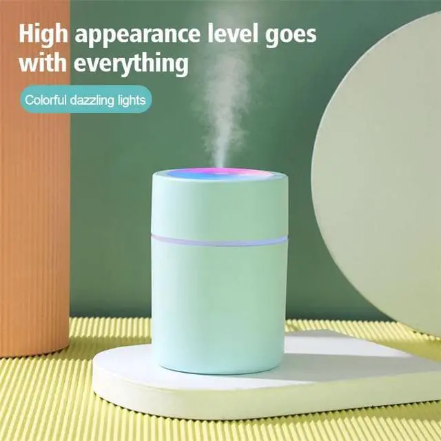 Main image of Mini Humidifiers, USB 220ml Portable Air Humidifier for Car Bedroom Office Home, Desktop Air Humidifier Diffuser with Colorful Super Quite