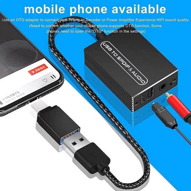 telt hjælper chance USB-A Type-C to SPDIF/Optical/TOSLINK/+3.5mm AUX Digital Audio Converter,External  Sound Card, USB to SPDIF Converter,Audio Decoder, for PS5 PS4 NS PC  Smartphone to Sound Box Amplifier Home Theater Data Adapters - Newegg.com