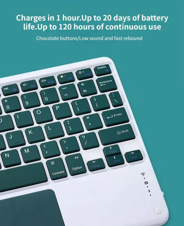 Alt view image 4 of 6 - Touch Keyboard Case Flip Stand for Xiaomi Redmi 10.6 Inch Released 2022 With Touch pad Bluetooth keyboard Smart Trackpad Detachable Wireless Tablet cover Purple