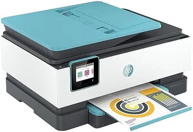 Main image of HP OfficeJet Pro 8028e Wireless All-in-One Inkjet Color Photo Printer, Copier, Scanner, Fax Machine with Mobile/Cloud Printing, Automatic Duplex, White (1K7K7A), XPI USB Printer Cable