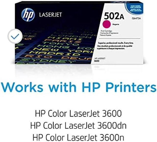 Alt view image 2 of 5 - HP 502A Magenta Toner Cartridge | Works with HP Color LaserJet 3600 Series | Q6473A