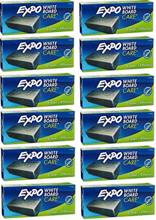 Expo Block Eraser 81505 Dry Erase Whiteboard Board Eraser, Soft Pile, 5 1/8 W x 1 1/4 H - Pack of 2