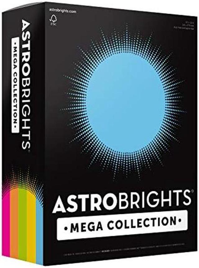 Astrobrights Mega Collection, Colored Paper, Brilliant 5-Color  Assortment, 625 Sheets, 24 lb/89 gsm, 8.5 x 11 - MORE SHEETS! (91684) 