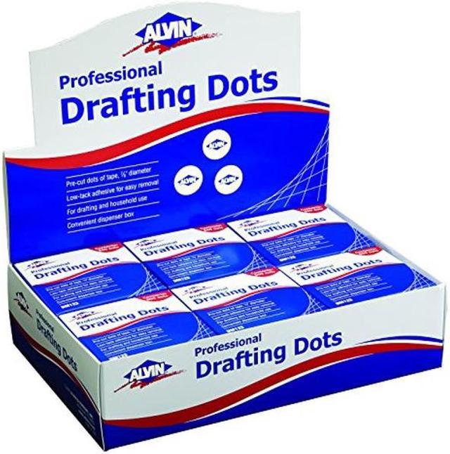 ALVIN Drafting Dots Model DM123D Display Pack, Low Tack Adhesive