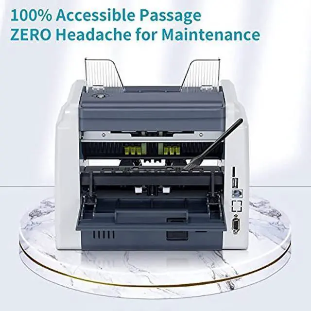 Alt view image 5 of 5 - RIBAO BC-40 Mixed Denomination Money Counter Machine, Value Counting, Bill Counter Multi Currency, CIS/UV/MG/IR Counterfeit Detection for Business
