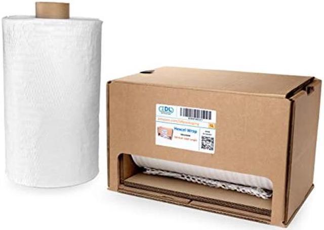 IDL Packaging Honeycomb Packing Paper Set, White - 15 x 1400' HexcelWrap  Kraft Paper Roll in Self-Dispensed Box + 1 Refill Roll - Protective