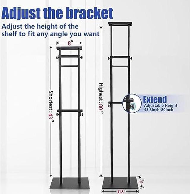 BURFERLY Poster Stand - Poster Board Stand Holder with Non-Slip Mat Base,  Adjustable Foam Board Stand Up to 78 inch, Double Side Poster Stands for