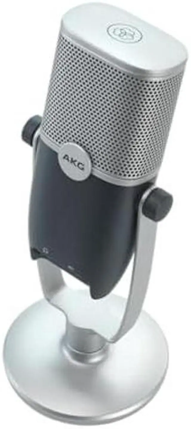 Alt view image 4 of 5 - AKG Pro Audio Ara Professional USB-C Condenser Microphone, Dual Pattern Audio Capture Modes for Podcasting, Video Blogging, Gaming and Streaming, Blue and Silver