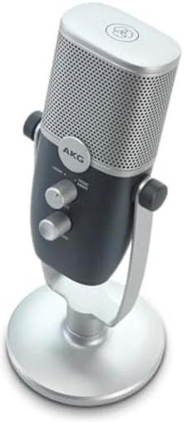Alt view image 5 of 5 - AKG Pro Audio Ara Professional USB-C Condenser Microphone, Dual Pattern Audio Capture Modes for Podcasting, Video Blogging, Gaming and Streaming, Blue and Silver