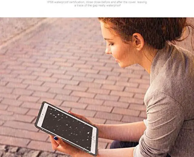 Alt view image 5 of 5 - iPad 9.7 inch 2017/2018 Waterproof Case,AICase IP68 Waterproof 360 Degree All Round Protective Ultra Slim Thin Dust/Snow Proof with Lanyard Shockproof Case for Apple iPad 5th 6th Generation