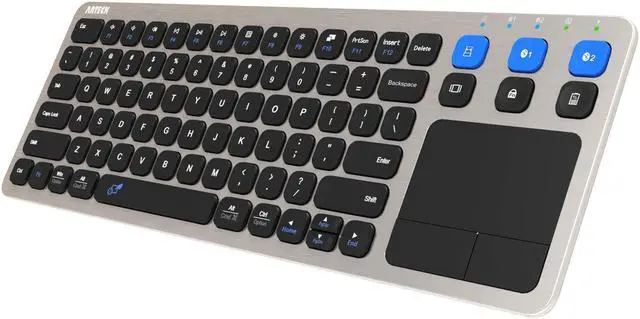Main image of Arteck Universal 2.4G Wireless and Bluetooth Touch TV Keyboard Multi-Device with Easy Media Control and Build-in Touchpad Keyboard for Smart TV, TV Box, TV-Connected Computer, Mac, HTPC