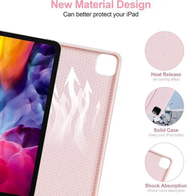 Alt view image 5 of 5 - besky Keyboard Case for iPad Pro 11 inch (4th, 3th Generation) & Air Series Products (Air 6th, 5th, 4th Generation), with Wireless Detachable Backlit Keyboard and Case - Pencil Holder