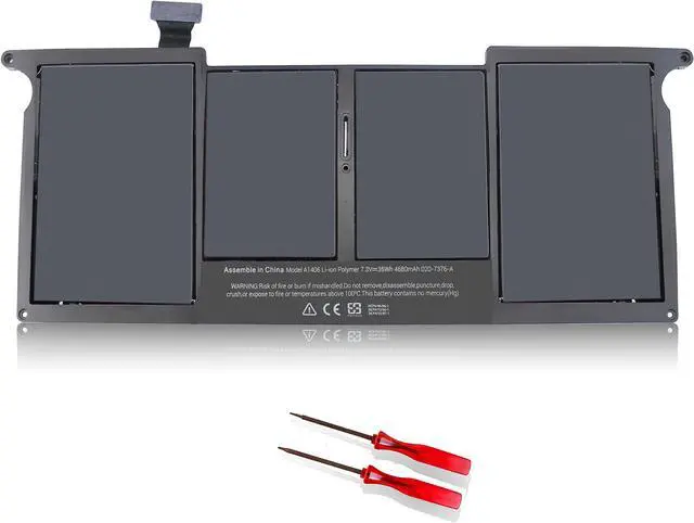 Main image of A1406 A1370 A1465 Battery Compatible with Apple MacBook Air 11" A1406 A1495 (Mid 2011 2012 2013 Early 2014 2015) MJVM2LL/A MD711 MD223 MC968 020-7376-A 020-7377-A (Note: Not for A1370 A1375 2010)