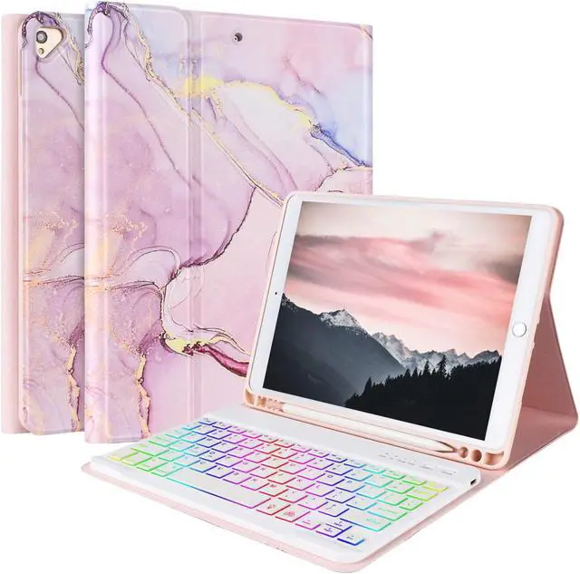 Alt view image 2 of 5 - FUWANG Compatible with iPad 9th Generation Keyboard Case 10.2"(2021)/8th Gen/7th Gen Bundle with Stylus Pen for iPad 9th&10th Generation