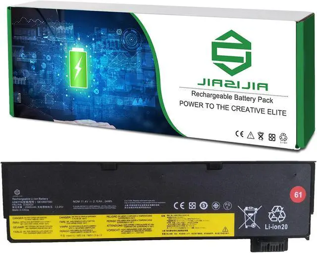 Main image of JIAZIJIA 01AV423 SB10K97580 Laptop Battery Replacement for Lenovo ThinkPad T470 T480 A475 A485 T570 T580 P51S P52S TP25 Series 61 4X50M08810 01AV422 SB10K97579 01AV424 01AV452 01AV490 11.4V 24Wh