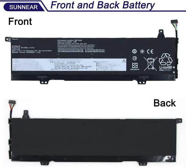 Alt view image 3 of 5 - SUNNEAR L17C3PE0 Laptop Battery Replacement for Lenovo Yoga 730-15 730-15IWL Yoga 730-15IKB 730-151KB 81CU 81JS Series 5B10Q39196 5B10W67214 5B10Q39197 5B10W67390 L17L3PE0 11.25V 51.5Wh