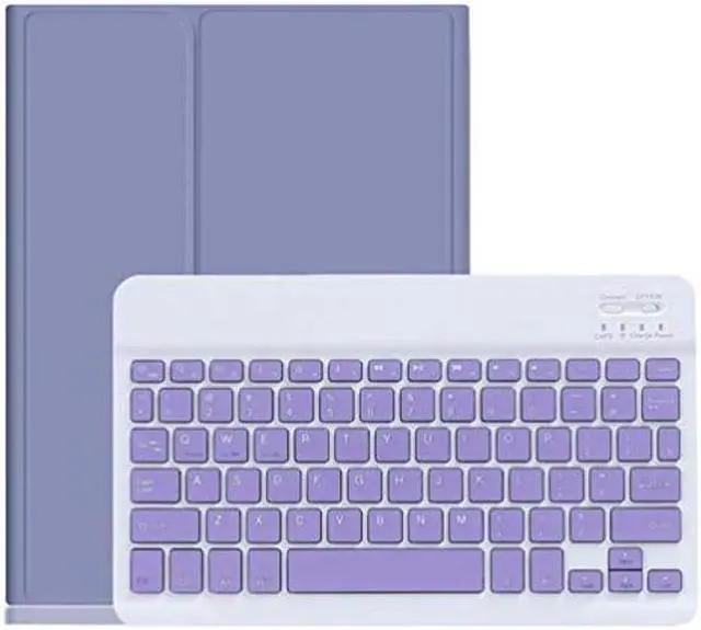 Main image of YEEHi Keyboard Case for iPad Mini 5th Generation iPad Mini 4 Cute Color Keyboard Detachable Bluetooth Keyboard Cover with Pencil Holder for iPad Mini 5 (Purple)