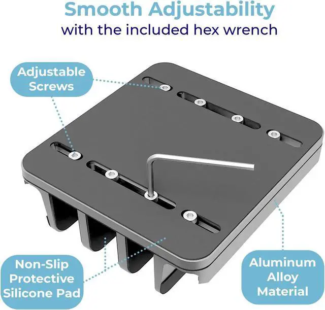 Alt view image 5 of 5 - TEFONIA Vertical Laptop Stand Holder 5 Slots, Aluminum Space-Saving Laptop Holder, Adjustable Size Dock Tabletop Desk Organizer 3 Slot + 2 for Apple MacBook/Surface/PC/Tablet/iPad/iPhone (Space Gray)