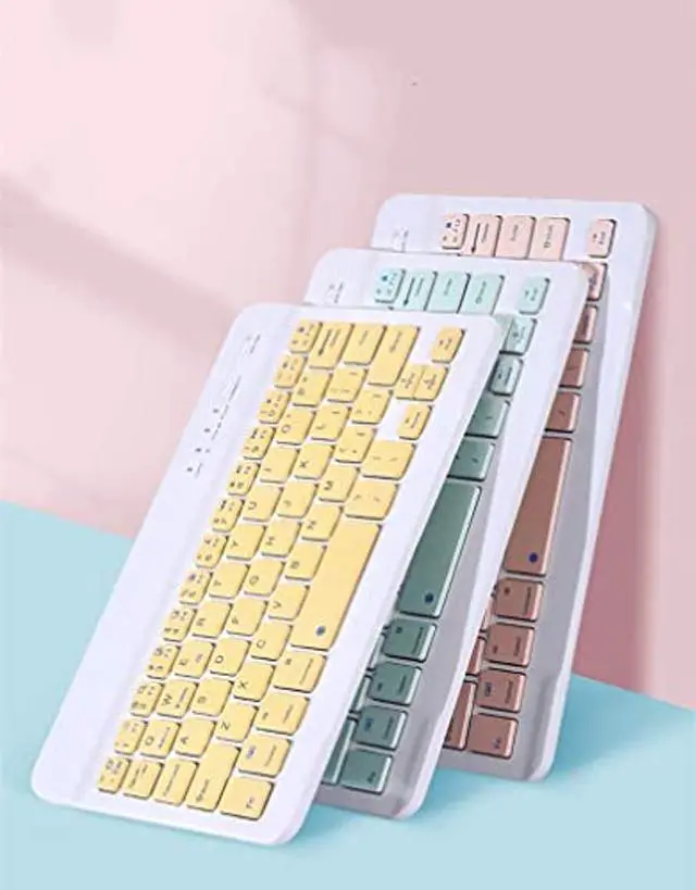 Alt view image 3 of 5 - AnMengXinLing Keyboard Case for iPad Mini 7th(A17 Pro) 2024/Mini 6th Generation with Mouse,Case for iPad mini7/mini6 with Detachable Wireless Keyboard Pencil Holder Slim Smart Cover, Green