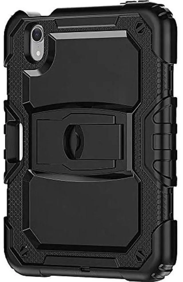 Alt view image 5 of 5 - Sahara - Raider Series Heavy-Duty Case for iPad Mini (A17 Pro) and iPad Mini (6th Generation 2021), Scorpion Black, (TB00055)