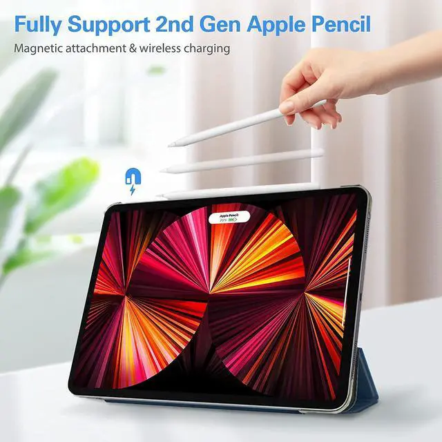 Alt view image 2 of 5 - ProCase iPad Pro 11 Case 2021 2020 2018 Bundle with iPad Pro 11 Inch Privacy Screen Protector 2021 2020 2018