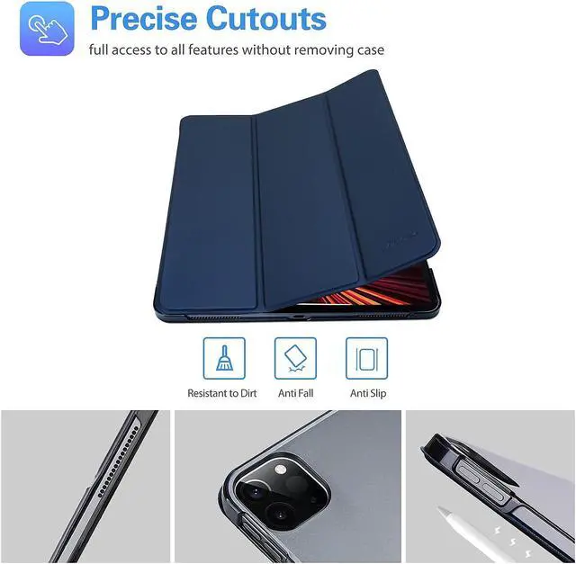 Alt view image 4 of 5 - ProCase iPad Pro 11 Case 2021 2020 2018 Bundle with iPad Pro 11 Inch Privacy Screen Protector 2021 2020 2018