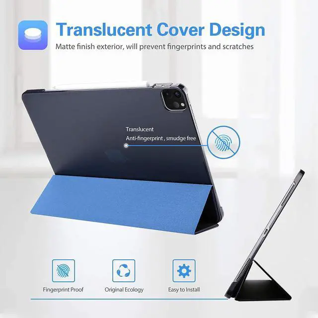 Alt view image 3 of 5 - ProCase iPad Pro 11 Case 2021 2020 2018 Bundle with iPad Pro 11 Inch Privacy Screen Protector 2021 2020 2018