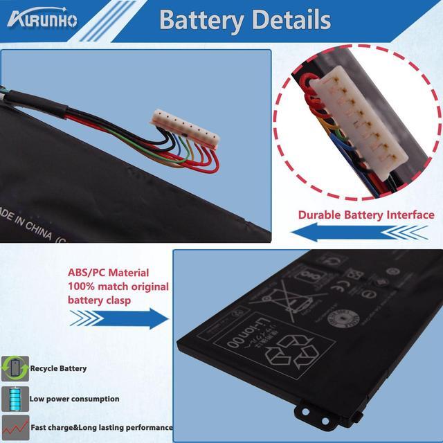 Alt view image 3 of 5 - AURUNHO AP18C4K Laptop Battery Replacement for Acer Aspire 5 A515-43 A515-43G A515-44 A515-44G, A515-54 A515-54G A515-56 A515-56G,Acer Spin 3 SP313-51N SP314-54N Series AP18C8k 48Wh