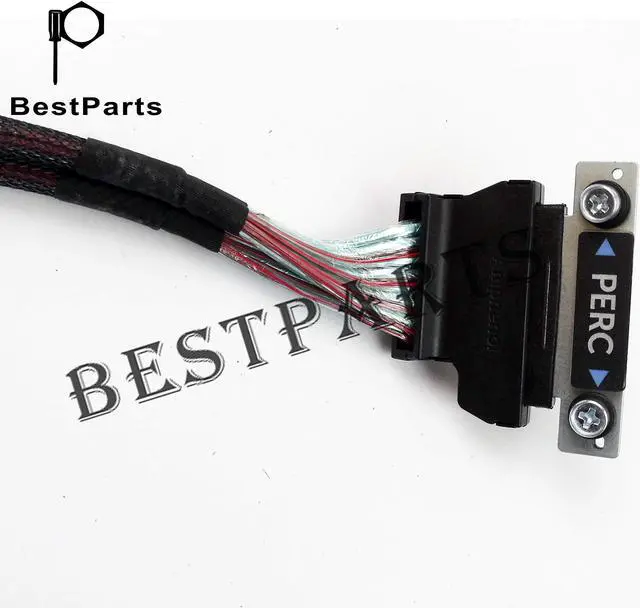 Alt view image 2 of 5 - BestPartsCom Dual 12Gb SAS SFF-8643 PERC H330 H730 H730P Cable Compatible with Dell PowerEdge R730 F037K