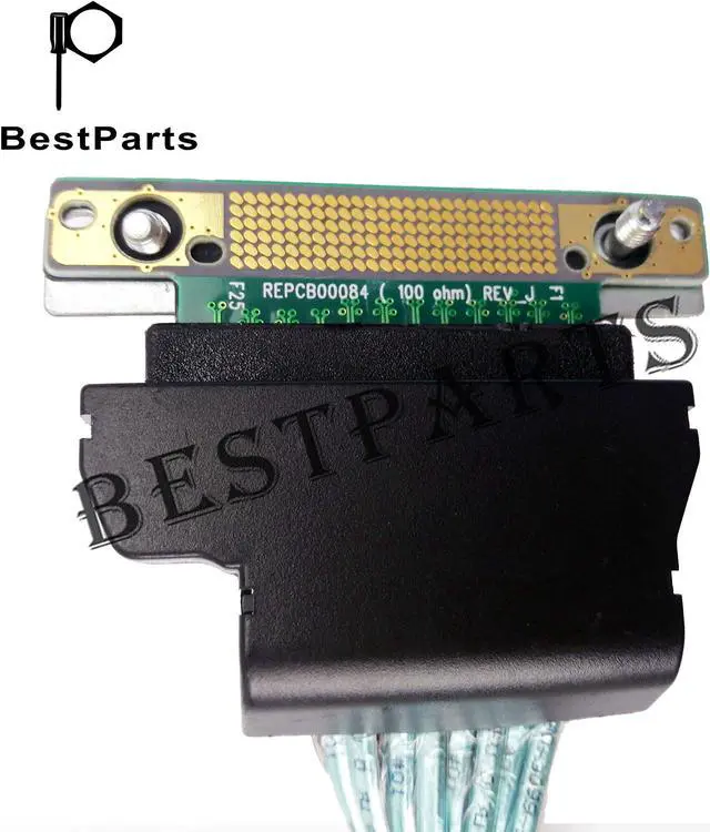 Alt view image 4 of 5 - BestPartsCom Dual 12Gb SAS SFF-8643 PERC H330 H730 H730P Cable Compatible with Dell PowerEdge R730 F037K