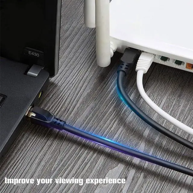 Alt view image 2 of 5 - Lteirwe Cat8 Ethernet Cable 75Ft S/FTP Outdoor&Indoor Heavy Duty High Speed 26AWG Internet Network 40Gbps 2000Mhz RJ45 Shielded Connector Weatherproof LAN Cable