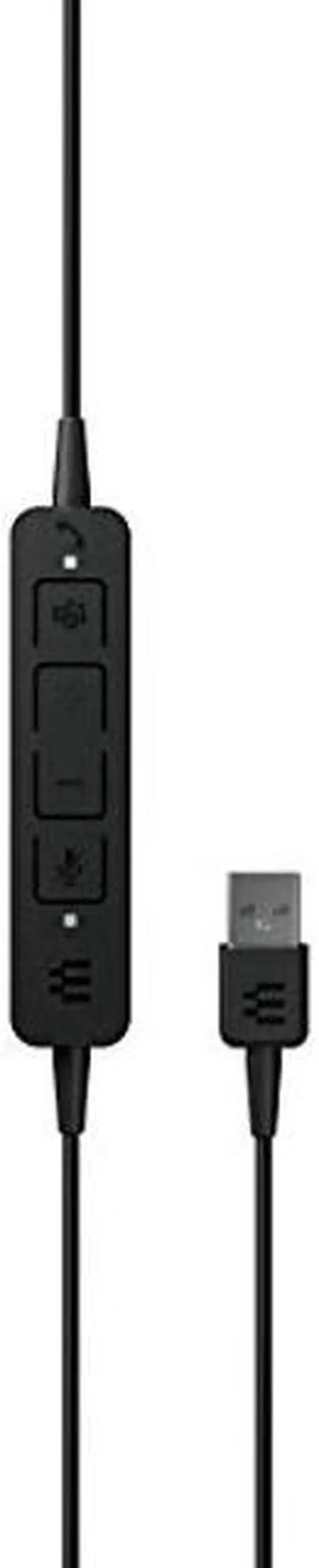 Alt view image 5 of 5 - EPOS Adapt 160T USB II - Wired, Double-Sided Headset - USB Connectivity, MS Teams Certified, UC Optimized - Superior Stereo Sound - Enhanced Comfort - Call Control - Black