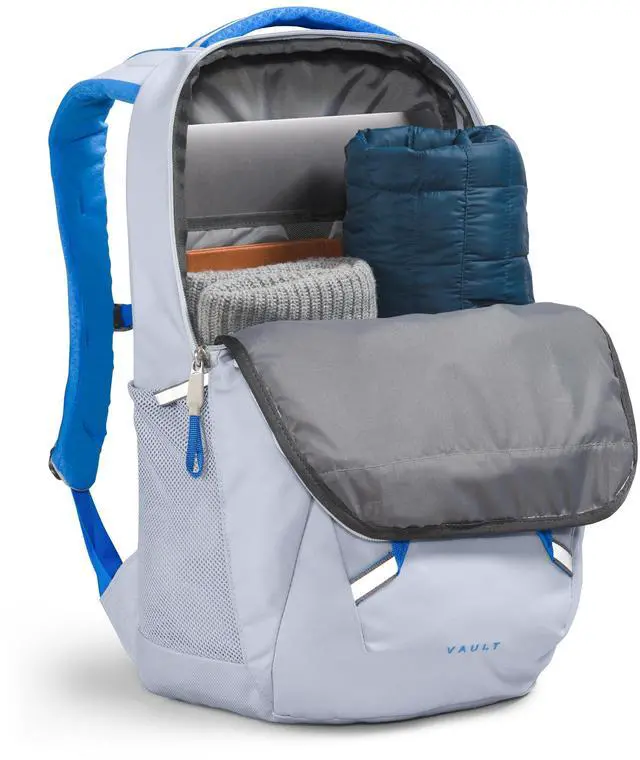 Alt view image 4 of 5 - The North Face Women's Vault Everyday Laptop Backpack, Dusty Periwinkle/Optic Blue, One Size