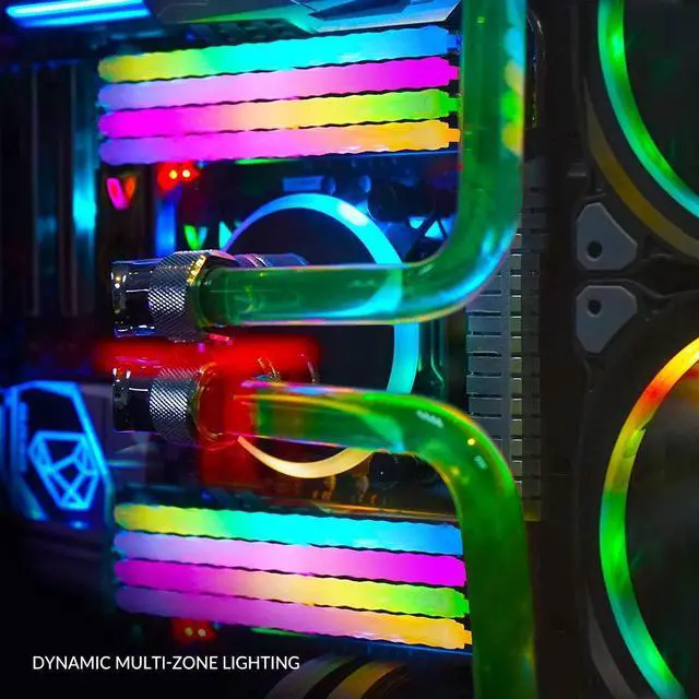 Alt view image 4 of 5 - V-Color Prism Pro RGB DDR4 16GB(2x8GB+2xDummy) 3600MHz (PC4-28800) RAM with RGB Filler Kit Gaming Desktop Gaming Memory Module Ram -SCC Kit Jet Black (SCC-TL8G36818D-E6PRKWK)