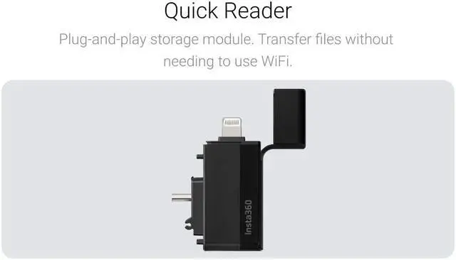 Alt view image 4 of 5 - insta360 X3 Quick Reader (CINSAAQ/C-ALT2)
