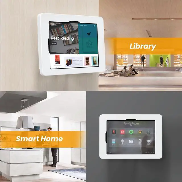 Alt view image 3 of 5 - Beelta Tablet Wall Mount Compatible with 10.9" iPad 10th, Pro 11" 1 2 3 4, Air 4 5, Air 11", iPad 11"(A16) - BSW101WA