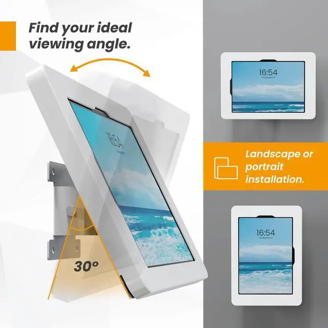 Alt view image 5 of 5 - Beelta Tablet Wall Mount Compatible with 10.9" iPad 10th, Pro 11" 1 2 3 4, Air 4 5, Air 11", iPad 11"(A16) - BSW101WA
