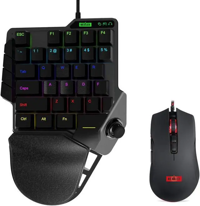Main image of NEXiLUX Pro Gaming Keyboard and Mouse Combo Compatible with PlayStation 4, PlayStation 3, Xbox One, Xbox 360, Switch, Switch Lite and PC, NXL-95237