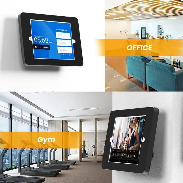 Alt view image 2 of 5 - Beelta Tablet Wall Mount Compatible with 10.2 inch iPad 7 8 9 Gen, Lockable Secure Wall Mount