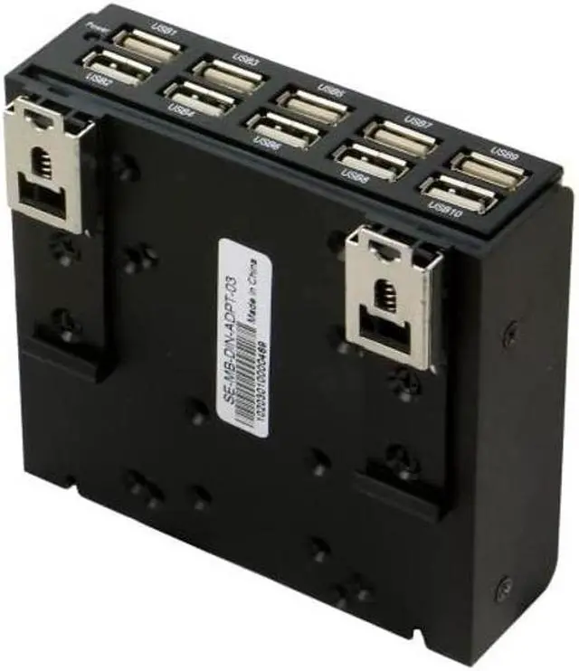 Main image of SEDNA - USB 2.0 10 Port DIN-Rail Mounting Hub, for Industrial Control/Server Cabinet mounting Applic