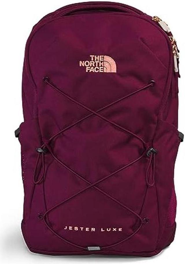 THE NORTH FACE Women s Jester Luxe Everyday Laptop Backpack Boysenberry Burnt Coral Metallic One Size Newegg