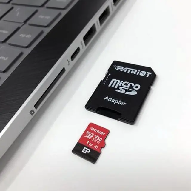 Alt view image 3 of 5 - Patriot Memory EP Series 1TB Micro SDXC V30 A1 UHS-I U3 4K UHD Memory Card - with SD Adapter - PEF1TBEP31MCX