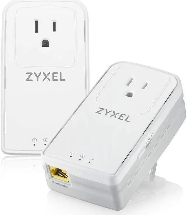 Main image of Zyxel G.hn 2400 Powerline Ethernet Adapter Starter Kit | Pass-Thru Power | Plug & Play | MIMO | Next-Gen G.hn | Gigabit Ethernet | Ideal for Smart TVs, On-Line Games, 8K Streaming | PLA6456KIT