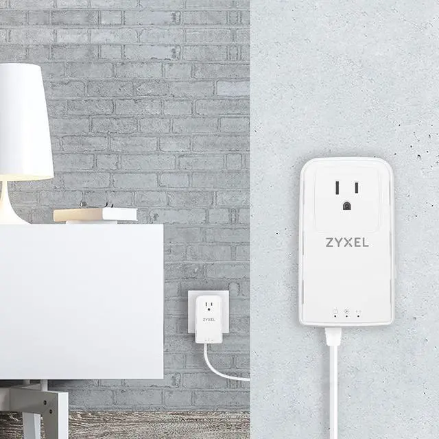 Alt view image 5 of 5 - Zyxel G.hn 2400 Powerline Ethernet Adapter Starter Kit | Pass-Thru Power | Plug & Play | MIMO | Next-Gen G.hn | Gigabit Ethernet | Ideal for Smart TVs, On-Line Games, 8K Streaming | PLA6456KIT