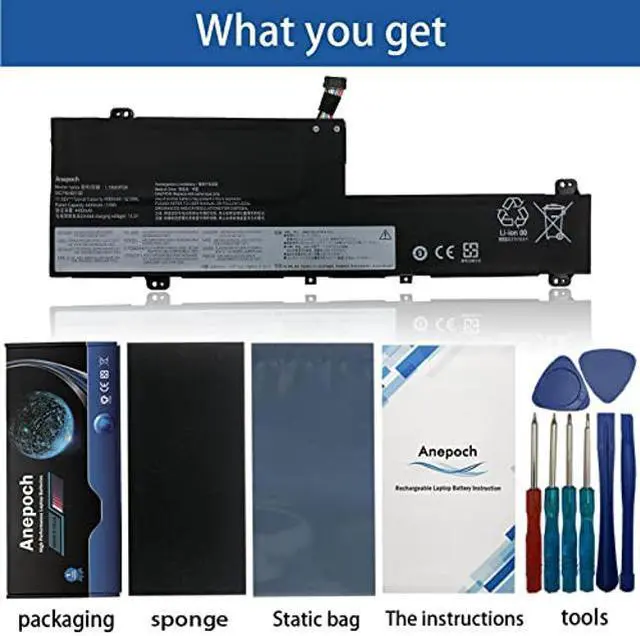 Alt view image 4 of 5 - Anepoch L19M3PD6 L19L3PD6 Laptop Battery Replacement for Lenovo Flex 5-15IIL05 5-14IIL05 5-14ARE05 82DF 81X2 Series Notebook L19C3PD6 L19L3PD6 L19D3PD6 SB10X49074 SB10X49076 11.55V 52.5WH 4550mAh