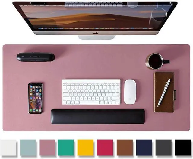 Alt view image 2 of 5 - Leather Desk Pad& Monitor Stand